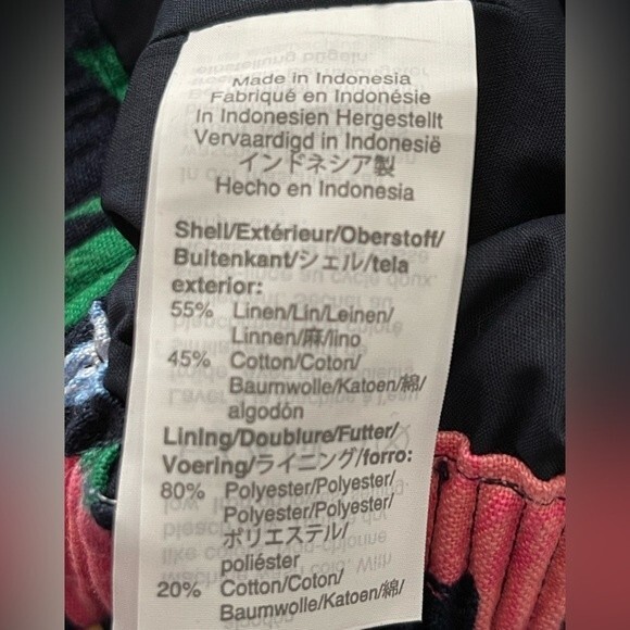 Linen Cotton Blend Skirt Size 10 NWT Lined w/ Elastic Ruffle Waist J Crew Factor - Picture 8 of 9